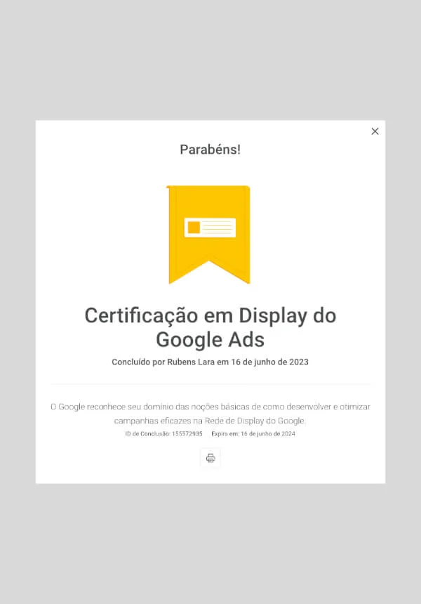 Google Ads Display - Certified Professional