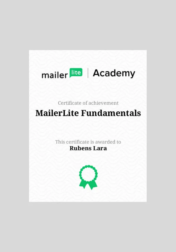 MailerLite - Certified Professional